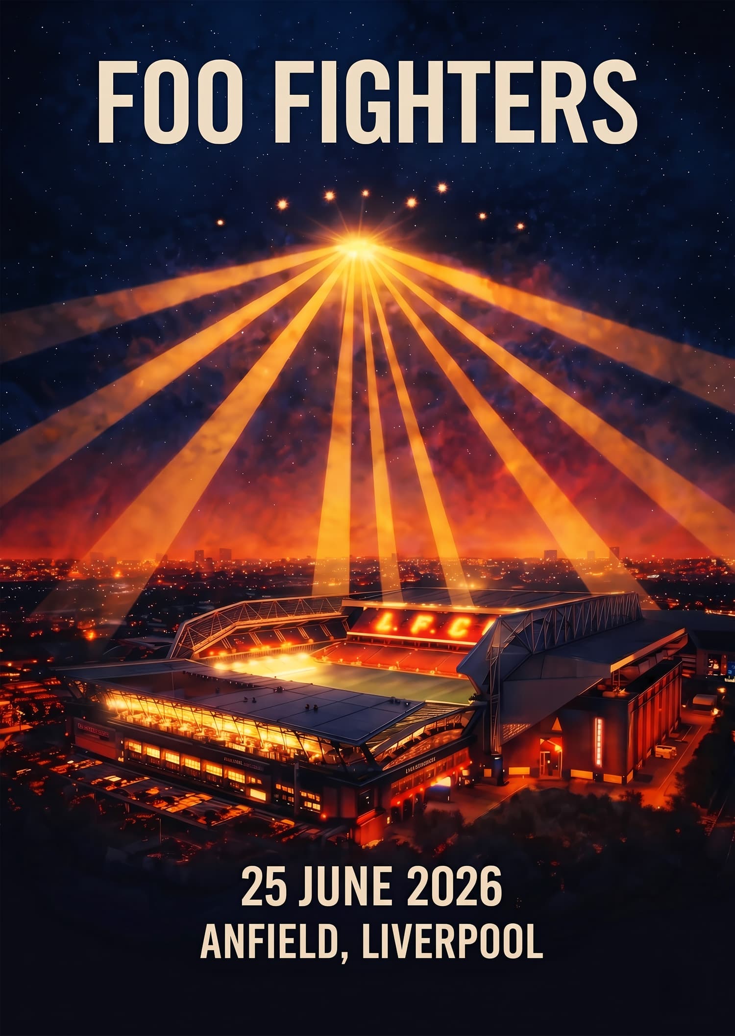 Foo Fighters — Anfield Stadium, 25 June 2026