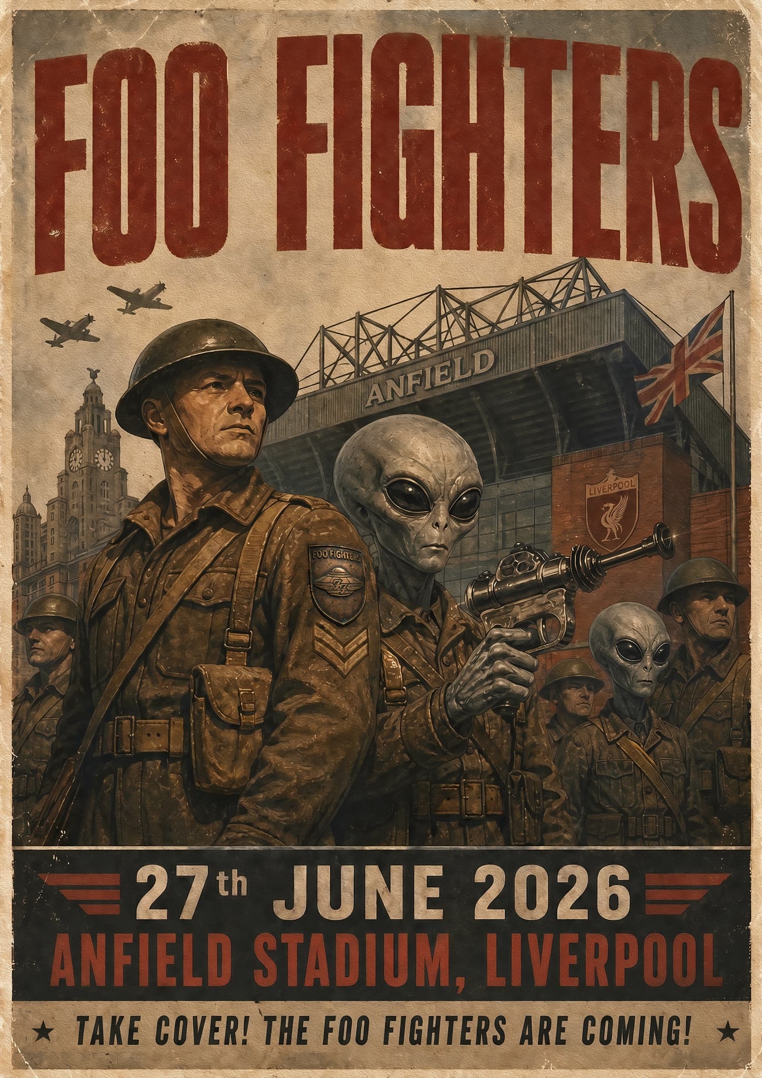 Foo Fighters — Anfield Stadium, 25 & 27 June 2026