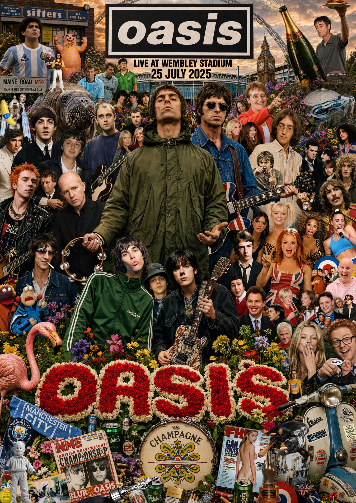 Oasis — Wembley Stadium, July – September 2025